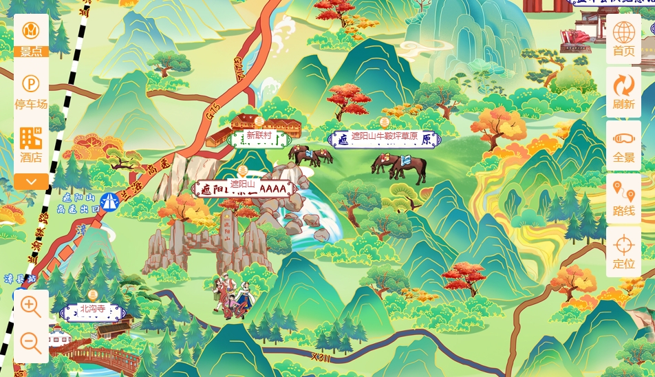 手繪地圖景區(qū)語(yǔ)音講解導(dǎo)覽系統(tǒng)：智慧景區(qū)建設(shè)的基石